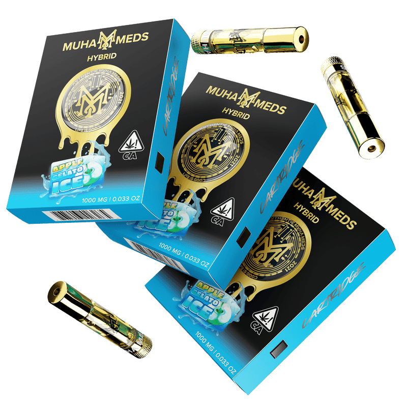Apple Gelato ICE Muha Meds cartridge