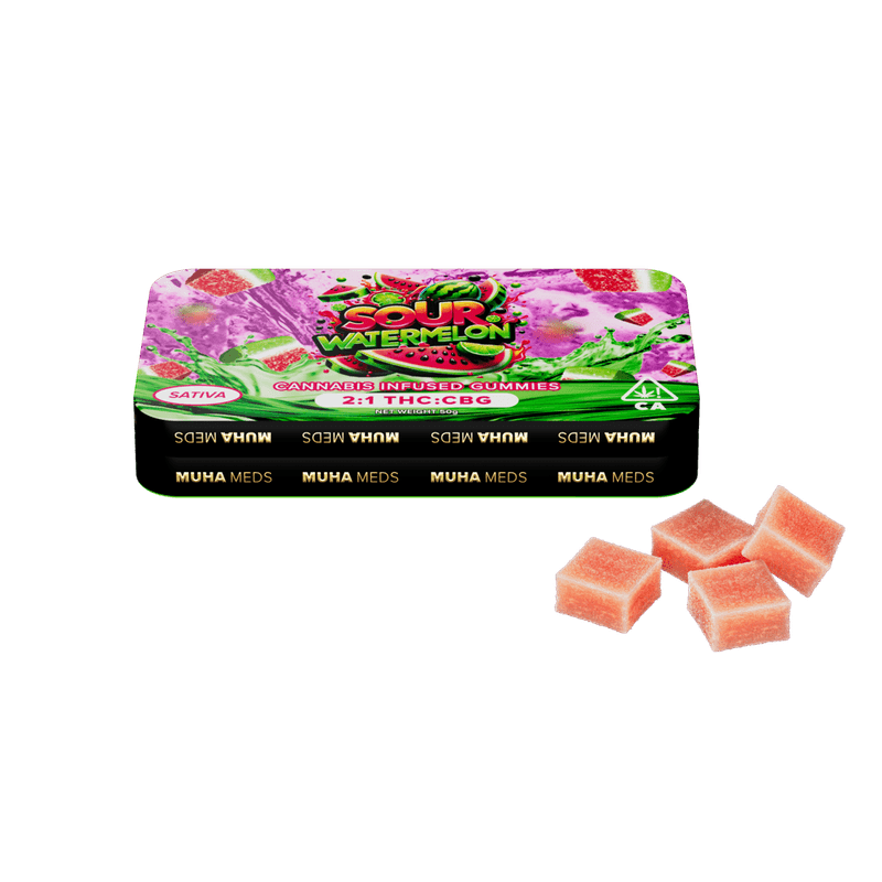 Muha Meds Sour Watermelon gummies